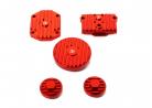 TB Billet Head Cover Set - Red - [TBW1327]
